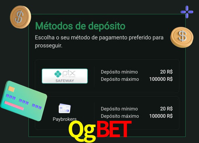 O cassino Qgbet oferece uma grande variedade de métodos de pagamento